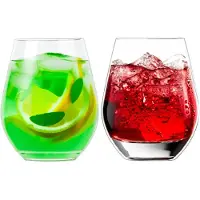 Excellent houseware Drinkglas - 4x - transparant - kunststof - 515 ml - Drinkglazen