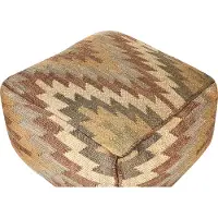 Beliani DEEPOR - Poef-Beige-Jute