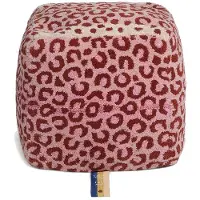 Doing Goods Pink leopard poef small - 1.45.15.009.030.3