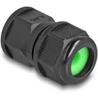 DeLOCK Feed-through coupler for RJ45 network cables IP67 dust and waterproof black