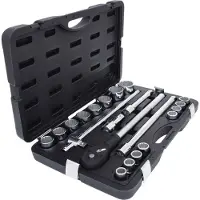 Ks Tools Jeu de clé à cliquet et douilles 21 pcs 3/4 911.0722