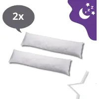 Suite Sheets Ondersteunend Lichaamskussen Wit - Body Pillow – 40 x 145 cm – 2 stuks