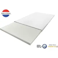 Nirwana bedden Nirwana Topper Matras 80x200 Traagschuim - 7 cm dik - Topdekmatras - Extra Comfort