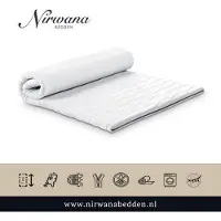 Nirwana bedden Topdekmatras - Topper 180x200 - NASA traagschuim 8 cm dik