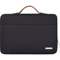 Canvas Artisan Laptophoes 13.3 Inch Handvat - Laptop Sleeve – Zwart