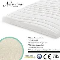 Nirwana bedden - Topdekmatras - NASA Traagschuim - 110x190x7 CM