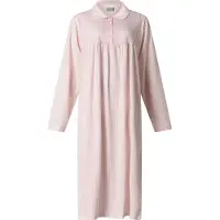 Lunatex - klassiek dames nachthemd 224158 met kraag - roze - maat S