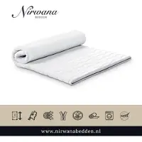Nirwana bedden 130x200 Topper - Dekmatras Nasa traagschuim c.a. 6 cm dik