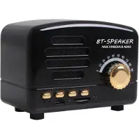 FT Retro Bluetooth speaker / fm radio zwart