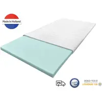 Nirwana bedden Topper 140x210 - Topmatras - Topdekmatras- 7cm dik - HR Koudschuim - Afritsbaar en wasbaar - CertiPUR Gecertificeerd - Medium Hardheid - Matrastopper