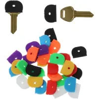 FSW-Products Sleutelringen | 8 stuks | Diverse kleuren | Sleutellabels | Sleutelhoes | Hoesjes voor sleutels | Sleutel caps | Keychain |