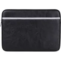 Canvas Artisan Laptophoes 13.3 Inch – Laptop Sleeve – PU Leer Zwart Wit