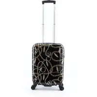 Saxoline Handbagage Harde Koffer / Trolley / Reiskoffer - 55cm (Small) Golden Age Print - Bedrukt / Small