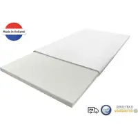 Nirwana bedden Nirwana Topper Matras 90x220 Traagschuim - 7 cm dik - Topdekmatras - Extra Comfort