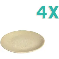 Home Society Taart Bord Sofie Beige 4 stuks
