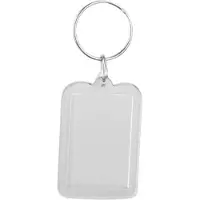 FSW-Products - 6 Stuks - Fotosleutelhanger - Transparant - Sleutelhanger - Plastic Keychain - Fotolijst - Sleutel labels