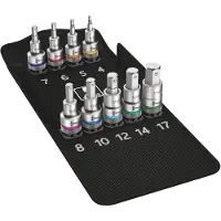 Wera 5004201001 8740 C HF 1 9-delige Zyklop Binnenzeskant Bit-doppenset - 1/2"