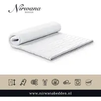 Nirwana bedden Topper - NASA Traagschuim - Topdekmatras - Ergonomisch - 210x220cm ca 7cm dik matras