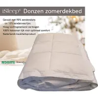 ISleep Zomerdekbed Dons - 90% Eendendons Zomer Dekbed - Litsjumeaux - 240x200