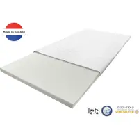 Nirwana bedden Nirwana Topper Matras 70x220 Traagschuim - 7 cm dik - Topdekmatras - Extra Comfort