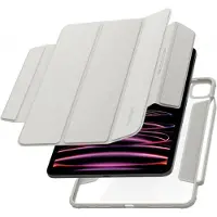 Spigen AirSkin Pro Hoes Geschikt voor iPad Pro 11 (2022/2021/2020/2018) - Book Case met Standaard - Sleep/Wake Functie - Grijs