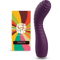 PureVibe Orgazmik Dikke Geribbelde G-Spot Vibrator - Vibrators voor Vrouwen - Erotiek - Stimulator - Sex Toys voor koppels - Paars