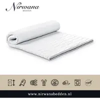 Nirwana bedden Nirwana - Topper Traagschuim - 190x220x12 cm - Topdekmatras 30 nachten proefslapen