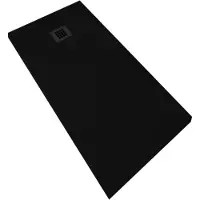 Creavit Douchebak boss & wessing renovi 160x90x3 cm composietsteen mat zwart