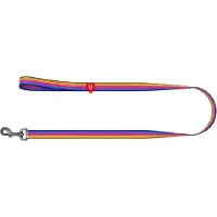 Waudog Line Hondenlijn / Hondenriem - Nylon - Multi Colour - Breedte: 1,5 cm - Lengte: 122 cm - Geschikt voor middelgrote honden