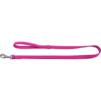 Waudog Glamour Hondenriem / Hondenlijn - Leder - Roze - S-M - Breedte: 18 mm - Lengte: 122 cm