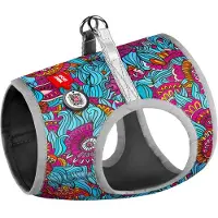 Waudog Summer Harnas / Hondentuigje - Polyester - Reflecterend - Gratis QR tag - XS2 - Borstomtrek: 28 - 31 cm - Nekomtrek: 20 - 22 cm (GELIEVE ALVORENS BESTELLEN OPMETEN)