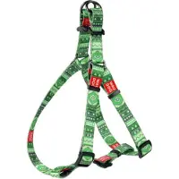 Waudog Ethno Harnas / Hondentuigje - Nylon - Groen - Breedte: 25 mm - Borstomtrek: 60 - 90 cm (GELIEVE ALVORENS BESTELLEN OPMETEN)