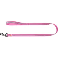 Waudog Glow In The Dark Hondenlijn / Hondenriem - Nylon - Roze - Reflecterend - Breedte: 2,5 cm - Lengte: 122 cm - Geschikt voor grote honden