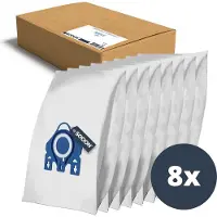 SQOON Stofzuigerzak geschikt voor Miele Complete C2 / C3 Classic C1 - VOORDEEL 8 stuks! - Met automatische klep aflsuiting