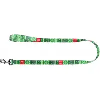 Waudog Ethno Hondenlijn / Hondenriem - Nylon - Groen - Breedte: 2,5 cm - Lengte: 122 cm - Geschikt voor grote honden