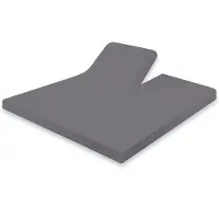 Eleganzzz Splittopper Hoeslaken Jersey Katoen Stretch - antraciet 160x200cm