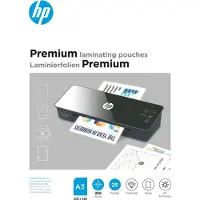 HP 9128 Premium Lamineerfolies A3 - Lamineerhoezen voor Warm Lamineren - Glanzend - 250 Micron - 25 Stuks