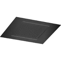 Hotbath Ace AC146 inbouw hoofddouche 50cm vierkant met waterval en verlichting gepolijst zwart PVD
