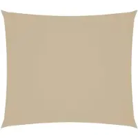 vidaXL Zonnescherm rechthoekig 2x2,5 m oxford stof beige