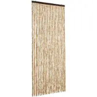 vidaXL Vliegengordijn 90x220 cm chenille beige