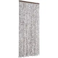 vidaXL Vliegengordijn 56x200 cm chenille bruin en beige