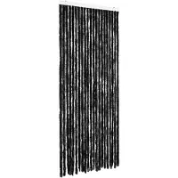 vidaXL Vliegengordijn 90x220 cm chenille antraciet