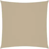 vidaXL Zonnescherm vierkant 6x6 m oxford stof beige