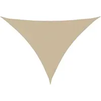 vidaXL Zonnescherm driehoekig 4x5x6,4 m oxford stof beige