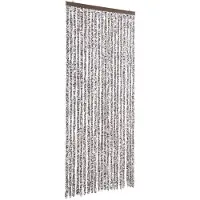 Möbelando Vliegengordijn 90x200 cm chenille bruin en beige