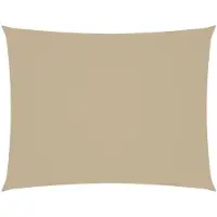 vidaXL Zonnescherm rechthoekig 3,5x5 m oxford stof beige
