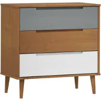 vidaXL Ladekast MOLDE 80x40x80 cm massief grenenhout bruin