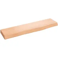 vidaXL Wandschap 40x10x2 cm behandeld massief eikenhout