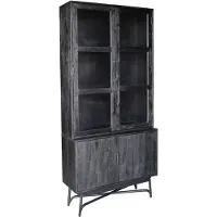 Giga Meubel Vitrinekast Romee Zwart 100cm