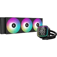 DeepCool LD360 - Vloeistofkoelsysteem processor - afmeting radiator: 360 mm - voor Intel LGA: 1700, 1200, 115x - AMD AM5, AM4 - 3x FD12 ARGB PWM Fans - 4-pin PWM - zwart